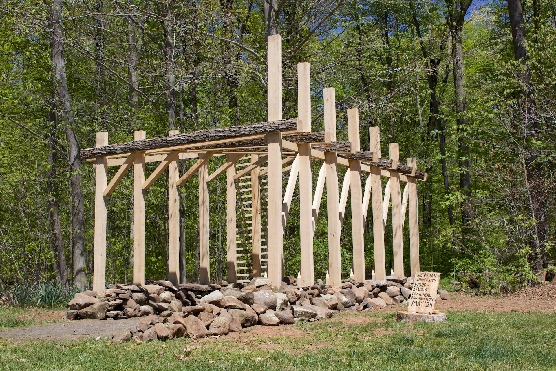 Forest Threshold — timber frame detail
