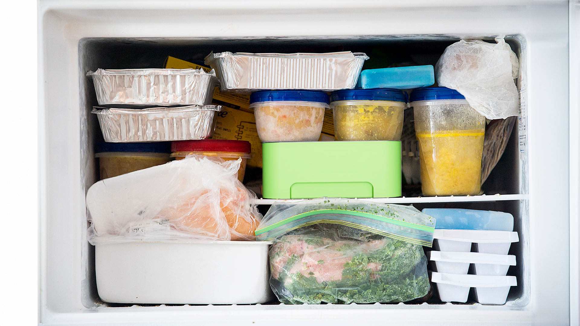 FrostBin — the freezer-shelf context the bin was designed for